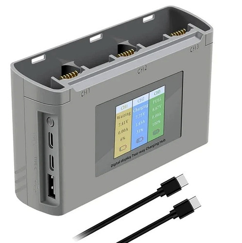 Battery charger two way hub - charger, two-way
